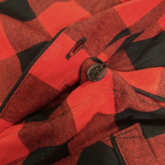 NEW! Women's Red Buffalo Check Flannel Pajama Set - Wondershop - Picture 6 of 13